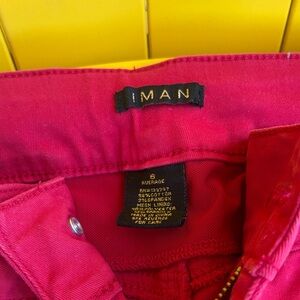 IMAN Red Jeans